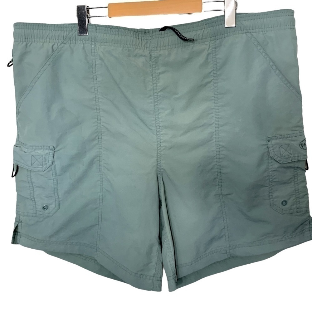 WEEKENDER Traveler Vintage Sage Green Swim & Adventure Shorts Cargo Style Sz 42